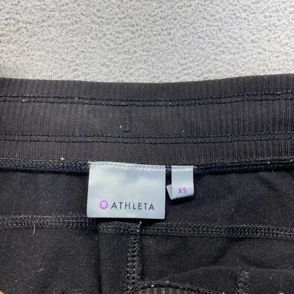 Athleta Jogger Pants Womens Size XS Black, Athletic Gym Workout,Drawstring - Picture 7 of 8